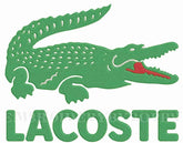Lacoste Logo Embroidery Designs for Custom Apparel